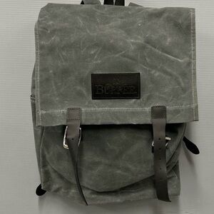 Burpee Grey Canvas Backpack 18 x 14 Inch Travel Bag